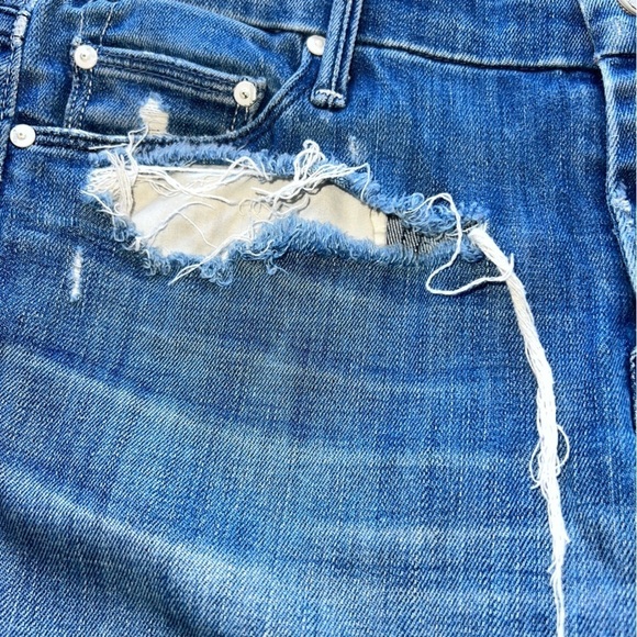 Mother The Looker Graffiti Girl very distressed jeans size 28 - Picture 16 of 16